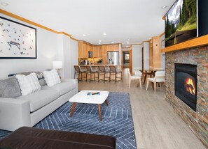 スマートテレビ、暖炉