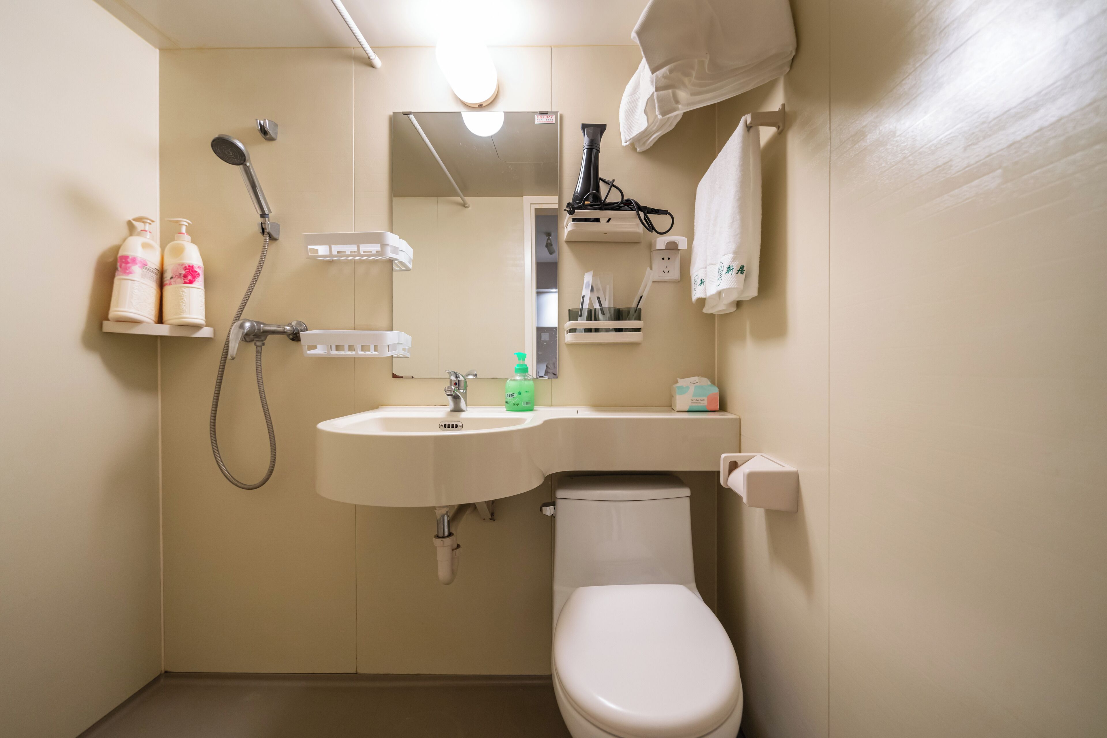 Apartment | Bathroom | Shower, free toiletries, hair dryer, towels