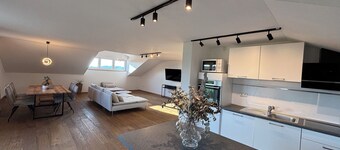 Modern, spacious apartment in Scandi style, ideal for several people