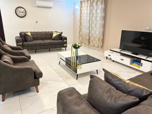Casa, 3 habitaciones, accesible para personas con discapacidad, fumadores | Sala de estar