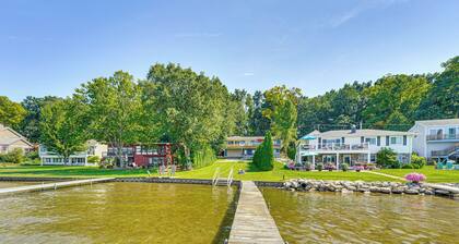 Hot Tub + Fireplace: Waterfront Clark Lake Apt