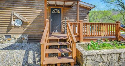 Fire Pit & Decks: Creekside Cabin in Robbinsville