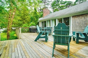 Interior - Furnished Deck: Retreat on Mashpee River! (Mashpee)