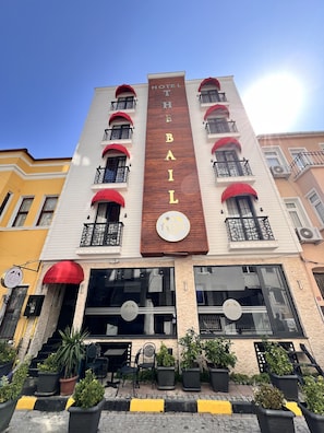 Façana frontal de l'allotjament