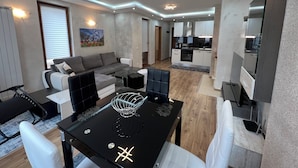 Apartment, 1 Schlafzimmer, barrierefrei, Raucher | Wohnzimmer