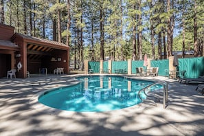 A heated pool