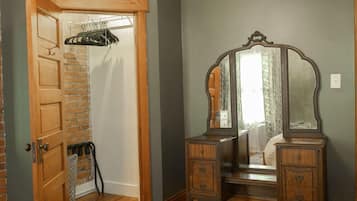 A large closet to hang your clothes.