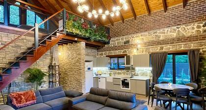 2+1 Private Pool-Fireplace-Sauna 5 Person Stone Villa House in Sapanca Unluce