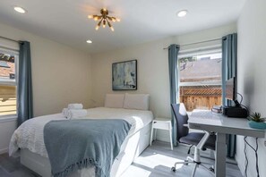 Comfort House (2 Bedrooms) | 2 bedrooms, desk, laptop workspace, iron/ironing board - @ Marbella Lane - Convenient Home 9-min to Levi's (Sunnyvale)