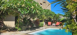 Outdoor pool - Zebrina Studio Appartments with pool, 15min from Grand bay (mauritius)