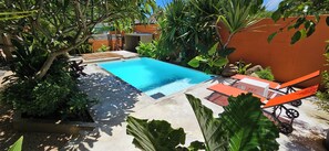 Outdoor pool - Zebrina Studio Appartments with pool, 15min from Grand bay (mauritius)
