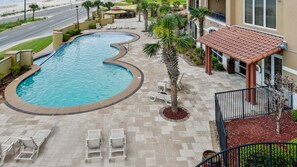 Indoor pool, a heated pool