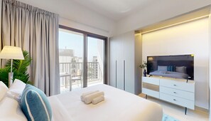 1 bedroom, iron/ironing board, free WiFi, bed sheets - Mag 980 - Cosy Studio with City Views in Meydan (Meydan)