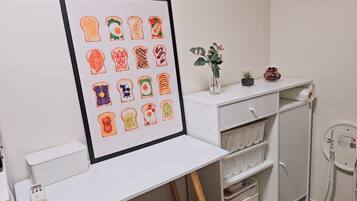 Fridge, microwave, ice maker