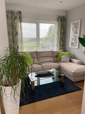 Una Smart TV, una chimenea, un reproductor estéreo, una impresora