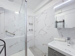 Shower, hair dryer