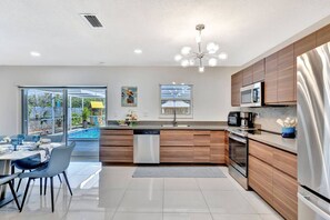 Fridge, microwave, oven, stovetop - 20% Off Near Beach! | Heated Pool|Family Fun Villa (Oakland Park)