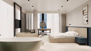 Suite Deluxe, balcón | 1 dormitorio, escritorio, wifi gratis