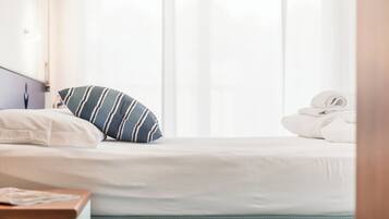 Apartment, 2 Schlafzimmer, Klimaanlage | Bettwäsche aus ägyptischer Baumwolle, hochwertige Bettwaren