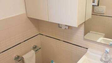 Dusche, Haartrockner, Bidet, Handtücher