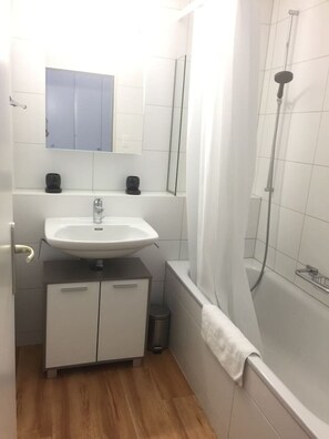 Hair dryer, towels