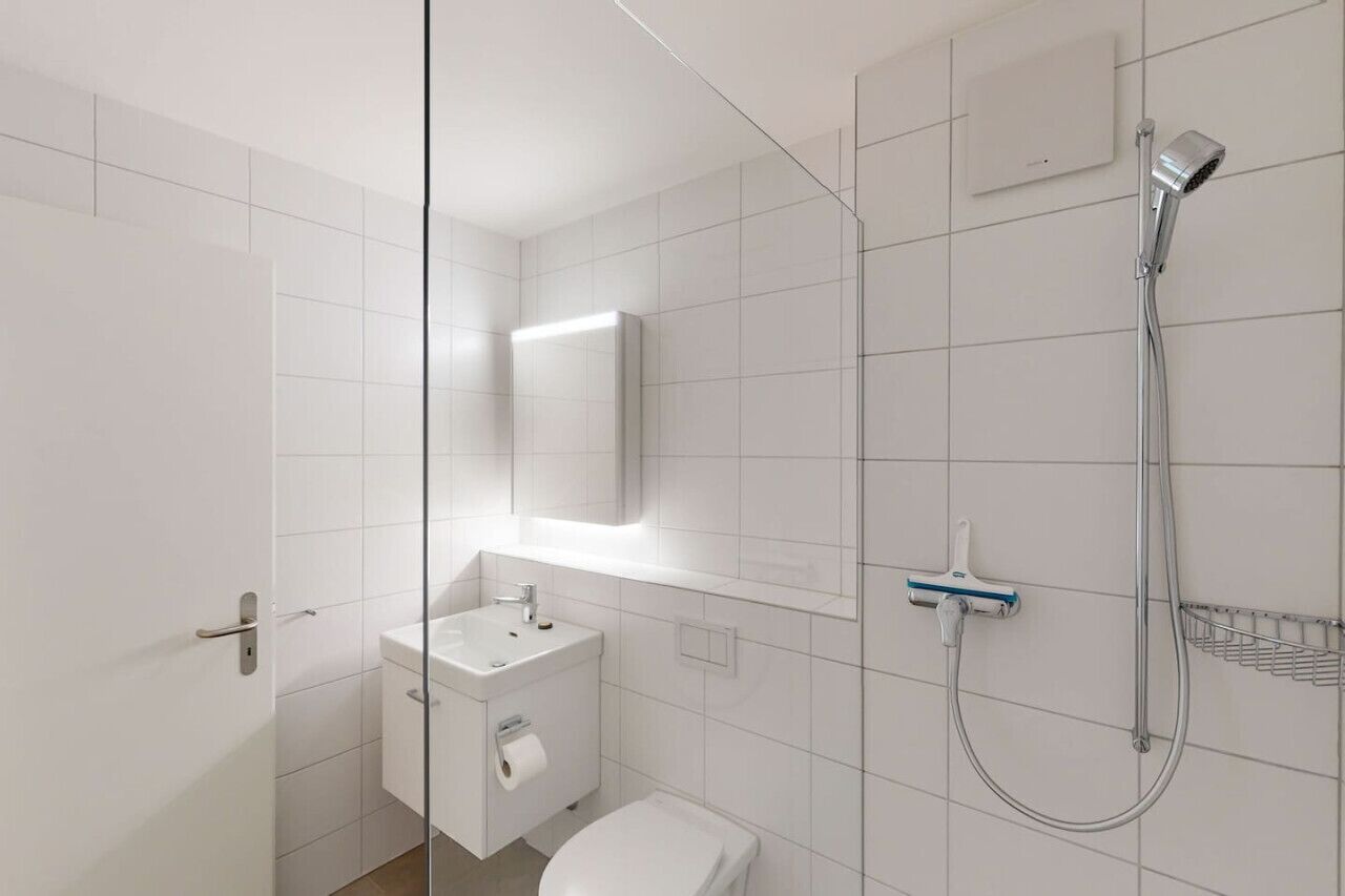 Hair dryer, towels