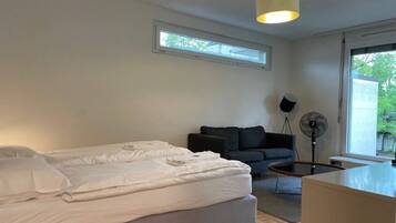 1 Schlafzimmer, BĂŒgeleisen/BĂŒgelbrett, WLAN, BettwĂ€sche