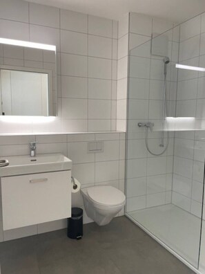 Hair dryer, towels