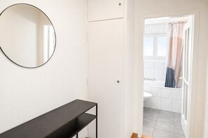 Hair dryer, towels