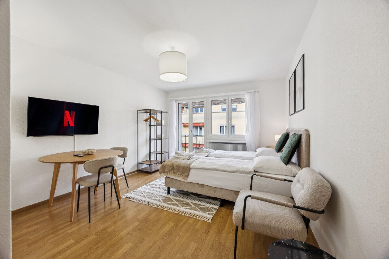 1 Schlafzimmer, Schreibtisch, Bügeleisen/Bügelbrett, WLAN