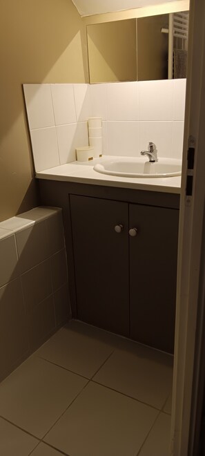 Shower, hair dryer, towels, toilet paper - Petite maison de pecheur.... Juste pour 2 (Barfleur)