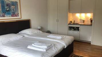 1 habitación, escritorio, tabla de planchar con plancha y wifi