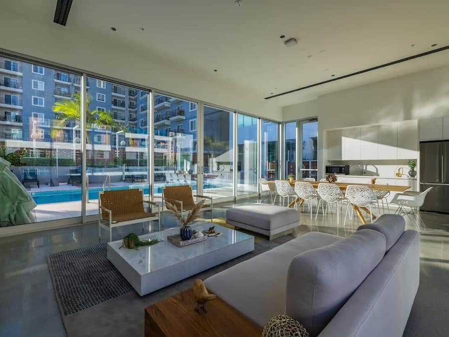 Sala de estar en el lobby