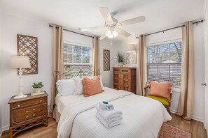 3 bedrooms, iron/ironing board, travel cot, WiFi