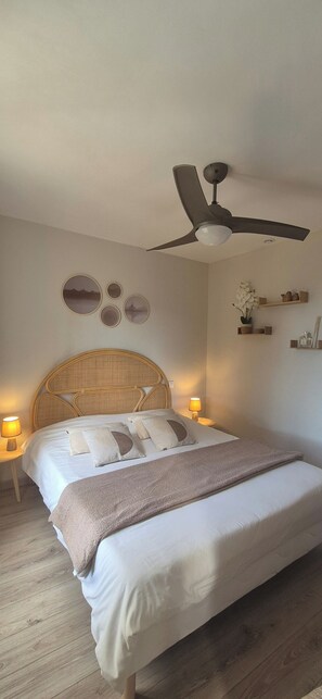 1 chambre, fer et planche Ă repasser, Wi-Fi, draps fournis