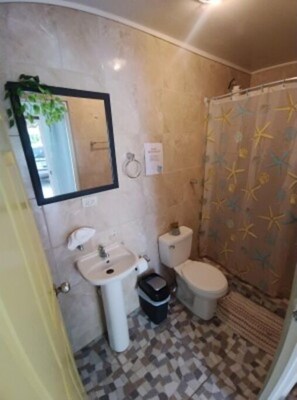 Shower, towels, soap