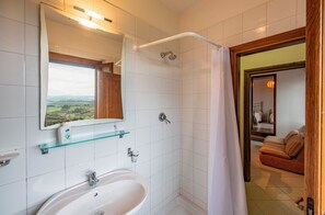 Hair dryer, bidet, towels, soap - Spacious apartment near the center of San Gimignano with private parking (San Gimignano)