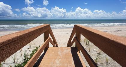 Oceanfront 2BR Condo Balcony Views Indian Harbour Beach, Unit 206