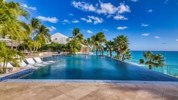 Inomhuspool och utomhuspool