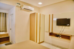 Deluxe-Doppelzimmer, Stadtblick | Wohnbereich