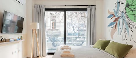 1 Schlafzimmer, Schreibtisch, Bügeleisen/Bügelbrett, WLAN