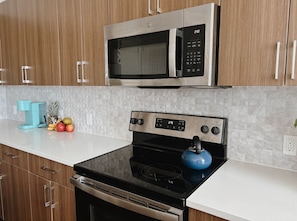 Microwave, oven, stovetop, dishwasher