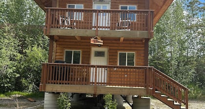 Unique Cabin in Fairbanks, see the Aurora, fish/snow machine from the property