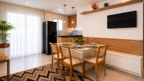 Deluxe Villa | Dining - Bz02 Casa Moderna 250m da praia Geribá (Búzios)