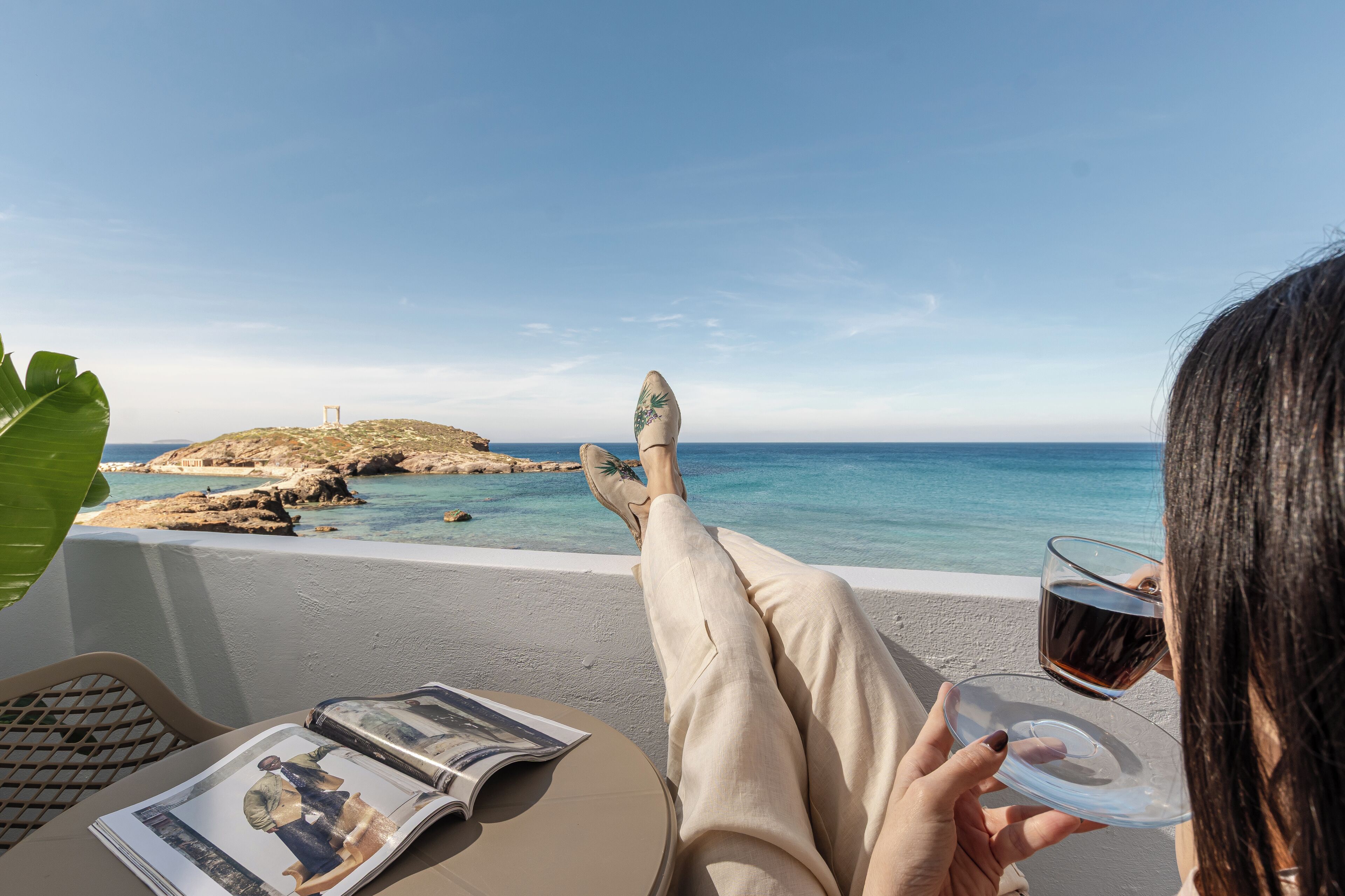 Deluxe Suite, Balcony, Sea View | Terrace/patio