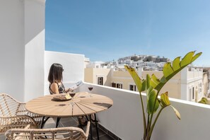 Superior Suite, Balcony, Sea View | Terrace/patio - Fleria Seaview Suites (Naxos)