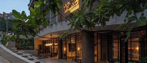 Front of property - evening/night