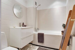 Towels, soap, toilet paper