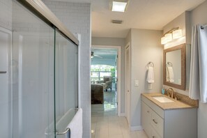 Hair dryer, towels
