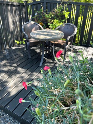 Outdoor dining - Primfield Cottage is a charming, fully detached 90-day vacation rental Fairfield (Victoria)